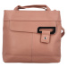 Trendy dámský koženkový kabelko-batůžek Eleana, růžová