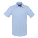 SOĽS Brisbane Fit Pánská košile s krátkým rukávem SL02921 Sky blue