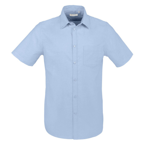 SOĽS Brisbane Fit Pánská košile s krátkým rukávem SL02921 Sky blue SOL'S