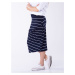 Look Made With Love Woman's Skirt 518 Patricia Navy Blue/White