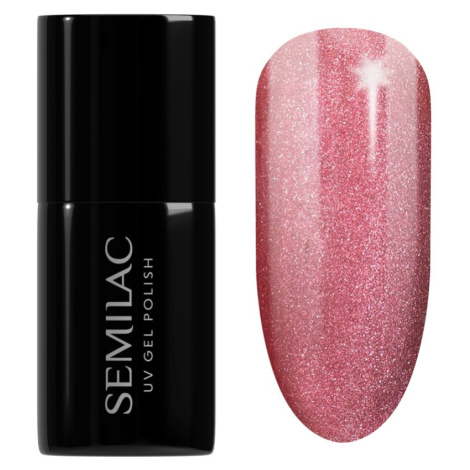 Semilac UV Hybrid Gloss GALA gelový lak na nehty s použitím UV/LED lampy odstín 662 Rosé Gloss 7