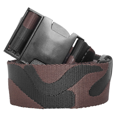 Jaquard Camo Belt černo/hnědý Urban Classics