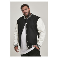 Pánská bunda  // Urban Classics Oldschool College Jacket blk/wht