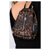 LuviShoes Tense Black Coffee Patterned Women's Backpack