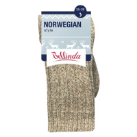 Bellinda NORWEGIAN STYLE SOCKS - Men's Norwegian Type Winter Socks - Beige