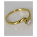 Dámský zásnubní prsten ze žlutého zlata AN7410Z