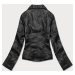 Černá dámská bunda z eko kůže (11Z8030)