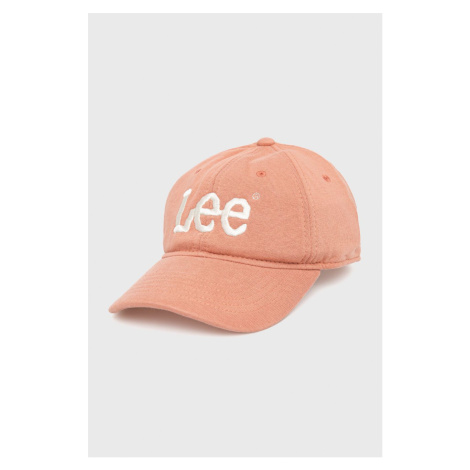 Čepice Lee oranžová barva, hladká