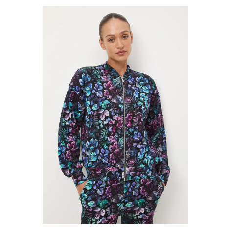 Mikina Medicine dámská, černá barva, vzorovaná