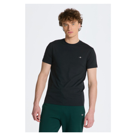 TRIČKO GANT SLIM SHIELD SS T-SHIRT černá