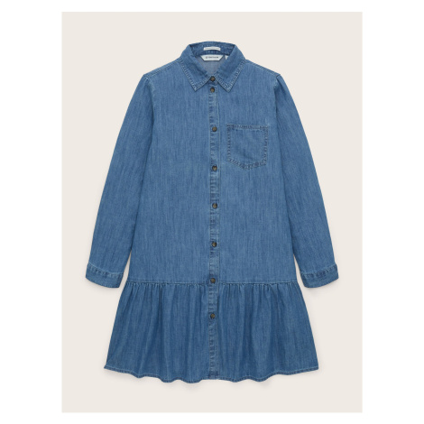 Modré holčičí džínové šaty Tom Tailor