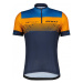 SCOTT Cyklistický dres s krátkým rukávem - RC TEAM 20 SS - modrá/oranžová