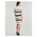 Guess EVIE STRIPED POLO DRESS ruznobarevne