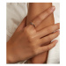 Univerzální stříbrný prsten barevné hvězdičky LOAMOER