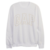 GAP FLEECE Pánská mikina, bílá, velikost