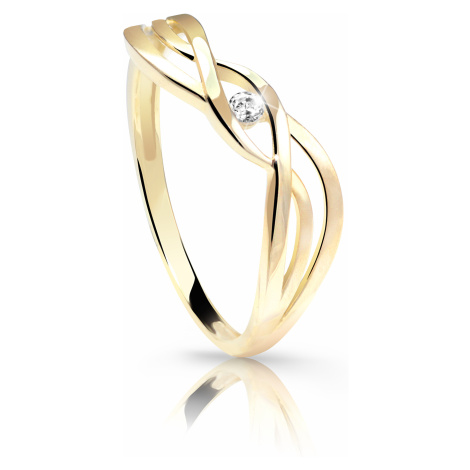 Cutie Jewellery Jemný prsten ze žlutého zlata Z6712-1843-10-X-1 53 mm