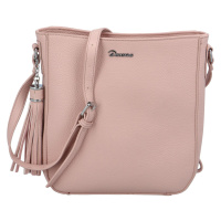 Dámská koženková crossbody Milada, růžová