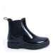 Lakované holínky ve střihu Chelsea boots ESSENCE BLACK