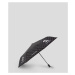 Deštník karl lagerfeld k/ikonik 2.0 small umbrella černá