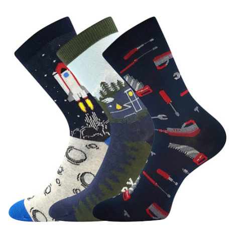 Chlapecké ponožky Boma - 057-21-43 15, mix B Barva: Mix barev