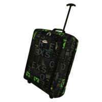 Rogal Zeleno-černá lehká cestovní taška na kolečkách 