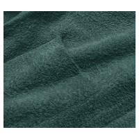 Dlouhý vlněný přehoz přes oblečení typu alpaka v mořské barvě s kapucí (M105-1)