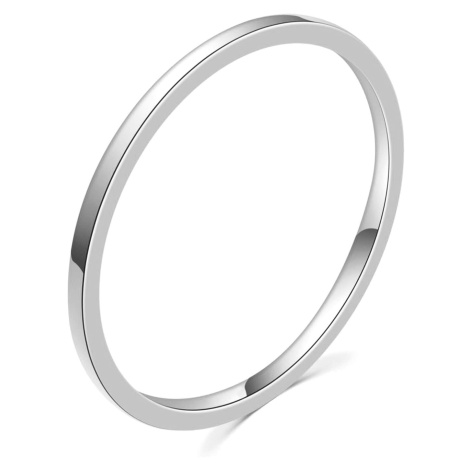 MOISS Minimalistický stříbrný prsten R0002020 60 mm