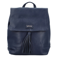 Stylový dámský koženkový kabelko/batoh Barbalea, modrý