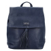 Stylový dámský koženkový kabelko/batoh Barbalea, modrý