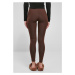 Dámské legíny // Urban Classics / Ladies Tech Mesh Leggings brown