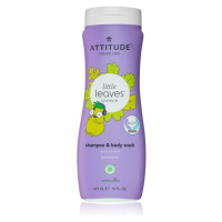 Attitude Little Leaves Vanilla & Pear dětský mycí gel a šampon 473 ml