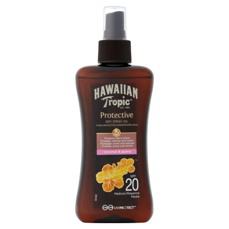 Hawaiian Tropic Suchý olej na opalování SPF 20 Protective 200 ml