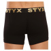 Pánské boxerky Styx / KTV long sportovní guma černé - černá guma (UTC960)