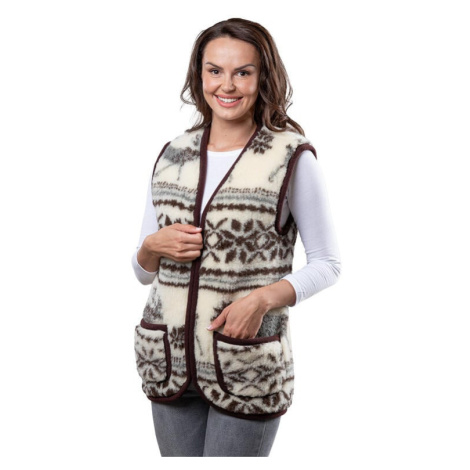 Dámská vesta z ovčí vlny SOB decoDoma