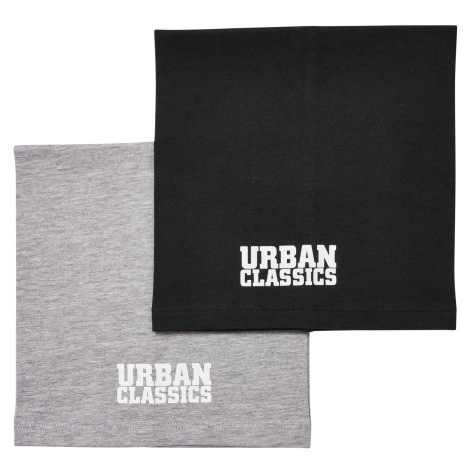 Logo Tube Scarf Kids 2-Pack černá/heathergrey Urban Classics