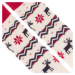 Vlněné ponožky Vlnáč Nordic červený lem Fusakle