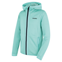 Dětská mikina s kapucí HUSKY Artic Zip K turquoise/black blue