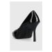 Kožené kotníkové boty Karl Lagerfeld SARABANDE černá barva, KL30919D