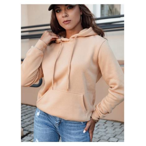 Béžová dámská mikina s kapucí DStreet