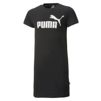 Puma ESSENTIALS + LOGO DRESS TR G Dívčí šaty, černá, velikost