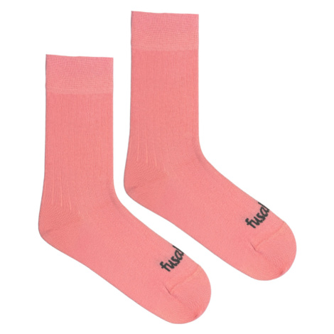 Ponožky Žebro růžové Fusakle