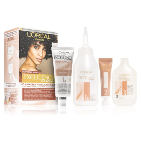 L’Oréal Paris Excellence Universal Nudes permanentní barva na vlasy odstín 1U 1 ks