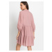 Bonprix BODYFLIRT tunikové šaty s krajkou Barva: Růžová, Mezinárodní