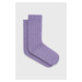Ponožky Happy Socks dámské, fialová barva