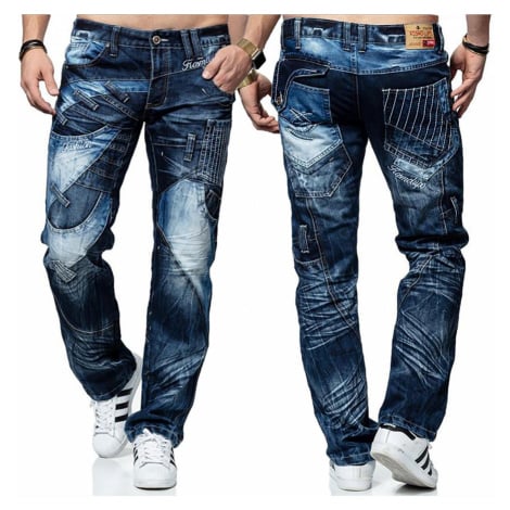 KOSMO LUPO kalhoty pánské KM130 jeans džíny