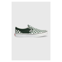 Dětské tenisky Vans JN Classic Slip-On zelená barva