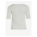 Bílé dámské žebrované tričko VILA Lana