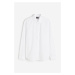 H & M - Popelínová košile Regular Fit - bílá
