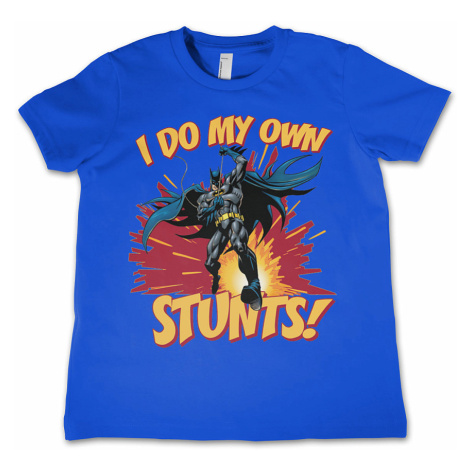 Batman tričko, I Do My Own Stunts Blue, dětské HYBRIS