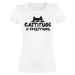 Tierisch Cattitude Is Everything Dámské tričko bílá